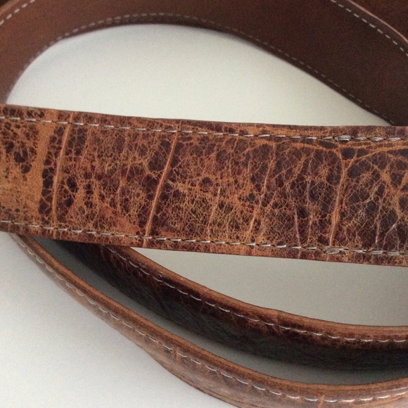 Moore & Giles Belt Mens Size 44 Leather Silver Buckle - Picture 2 of 11